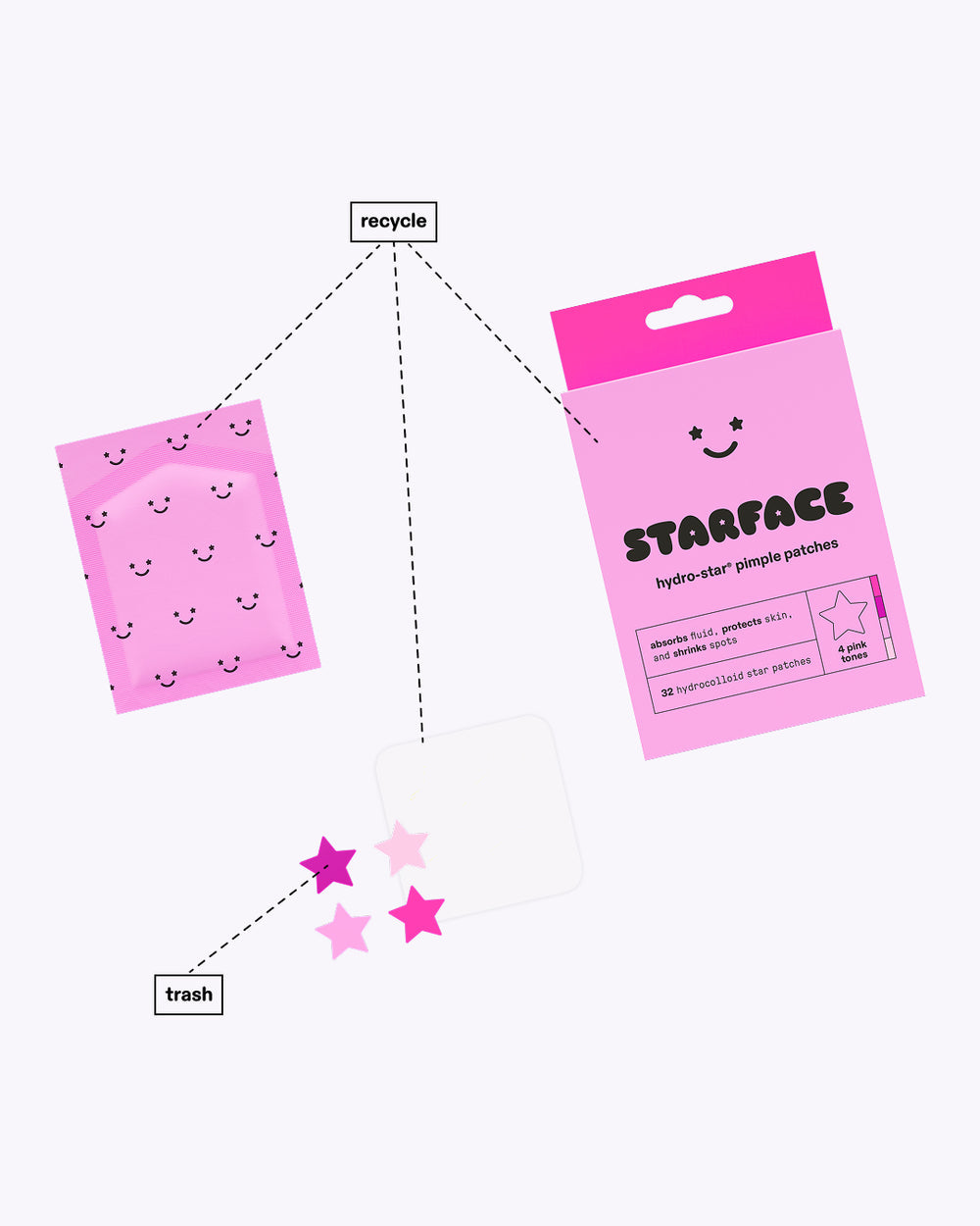 starface pink star 32 hydro-stars*pre-order*