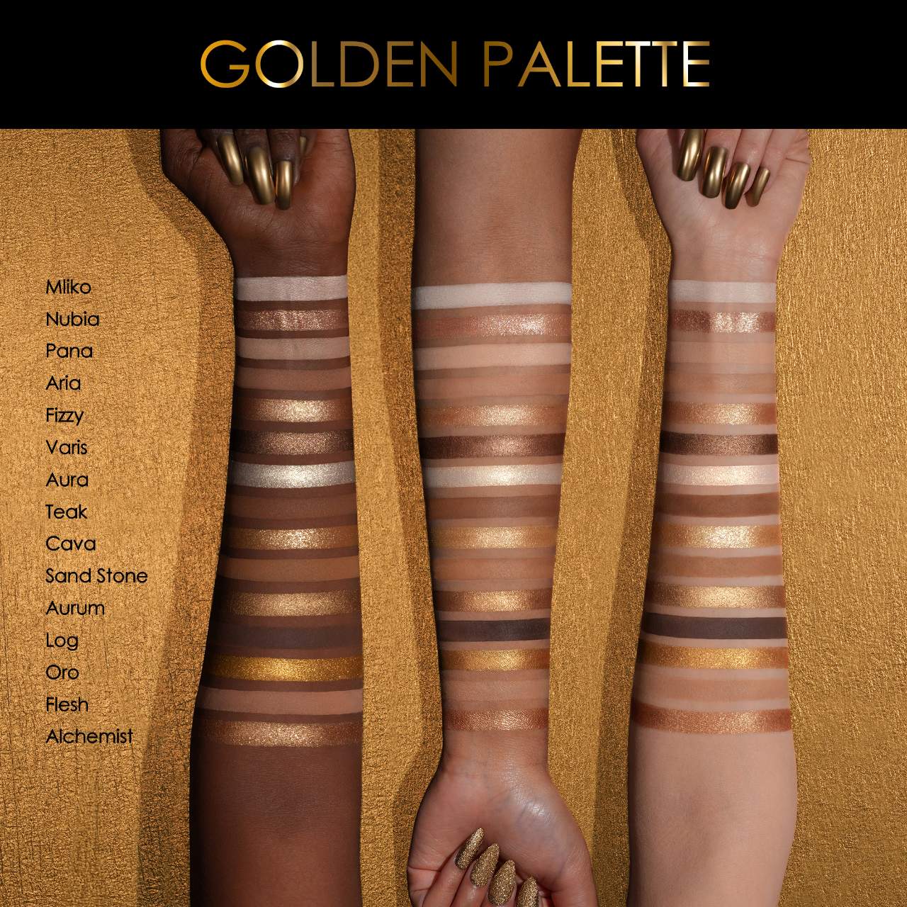 NATASHA DENONA Golden Eyeshadow Palette *pre-order*