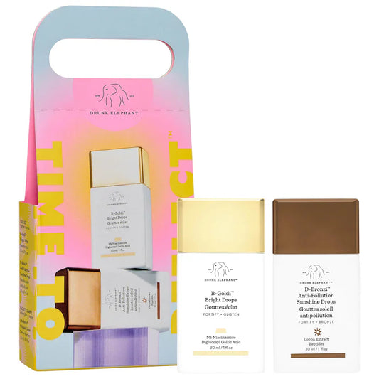 Drunk ElephantTime to Reflect  Bronze and Brighten Serum Duo *pre-order*