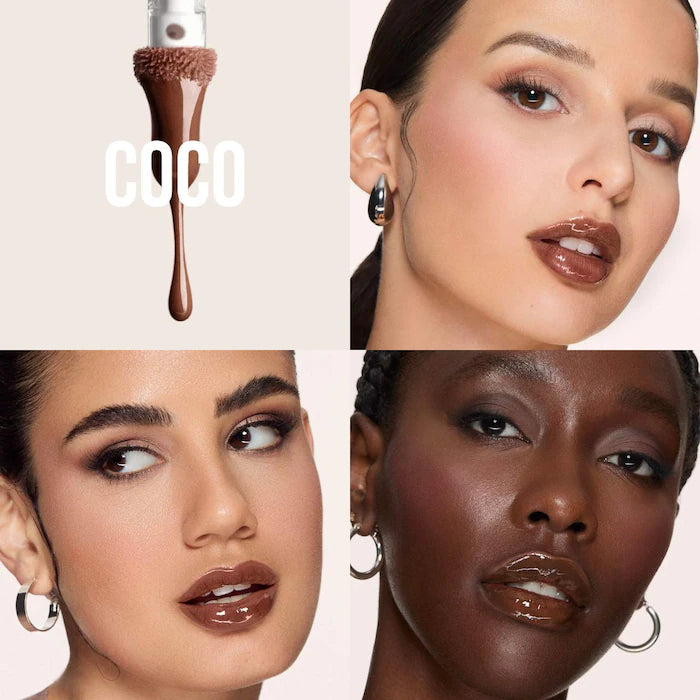 HUDA BEAUTY Faux Filler Shiny Non-Sticky Lip Gloss