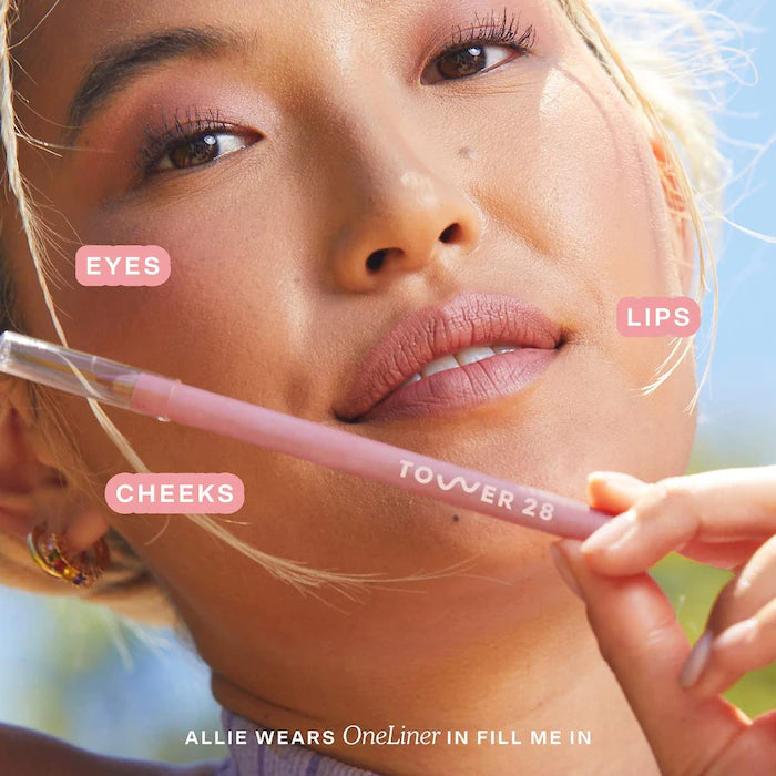 Tower 28 Beauty
OneLiner Lip Liner + Eyeliner + Cheek Pencil *pre-order*