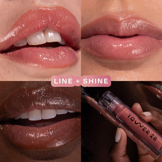Tower 28 Line + Shine Lip Liner and Lip Gloss Set *pre-order*