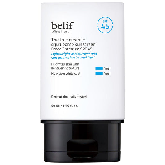 belif The True Cream Aqua Bomb SPF 45 Korean Moisturizer Face Sunscreen*pre-order*