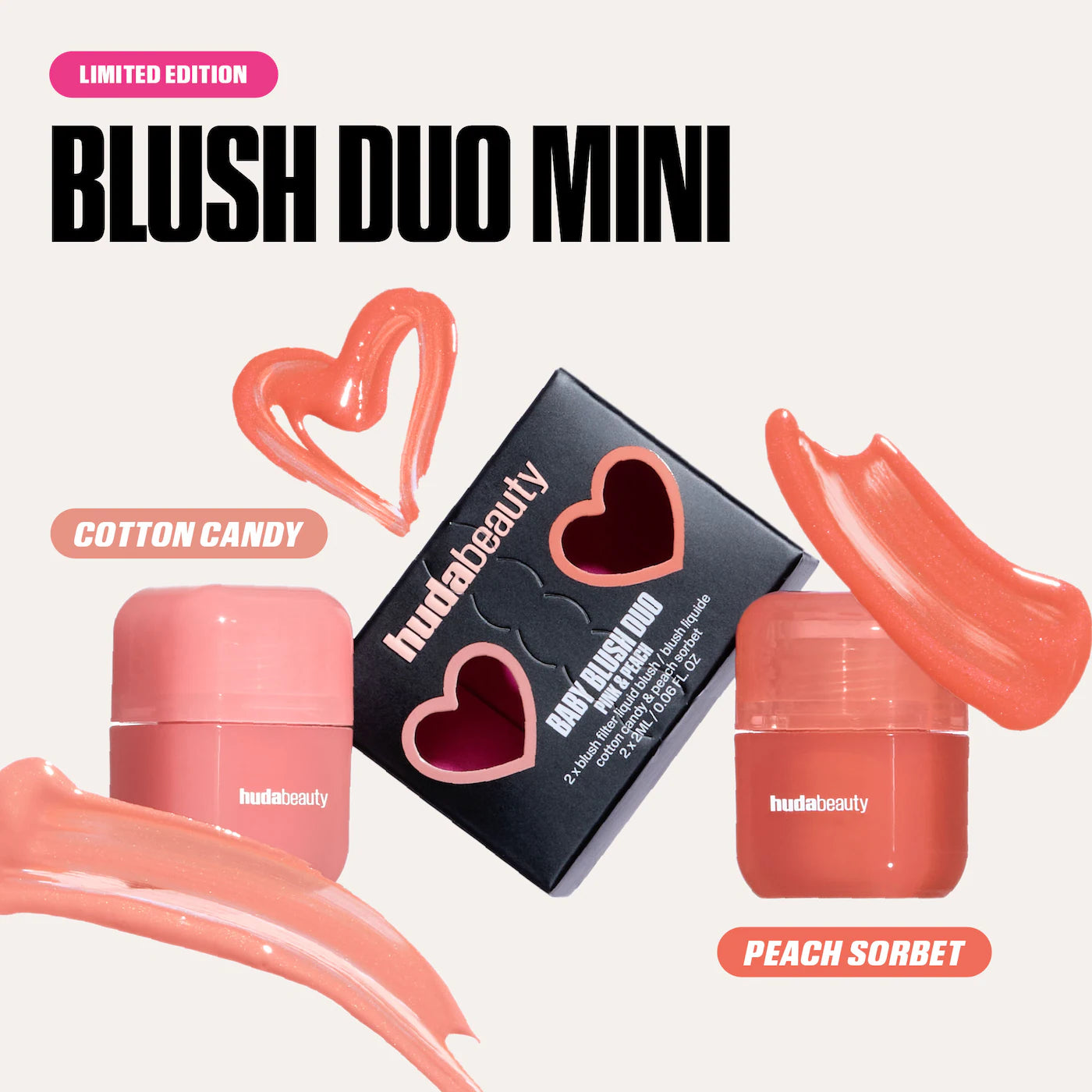 HUDA BEAUTY  Mini Baby Blush Duo Set *pre-order*