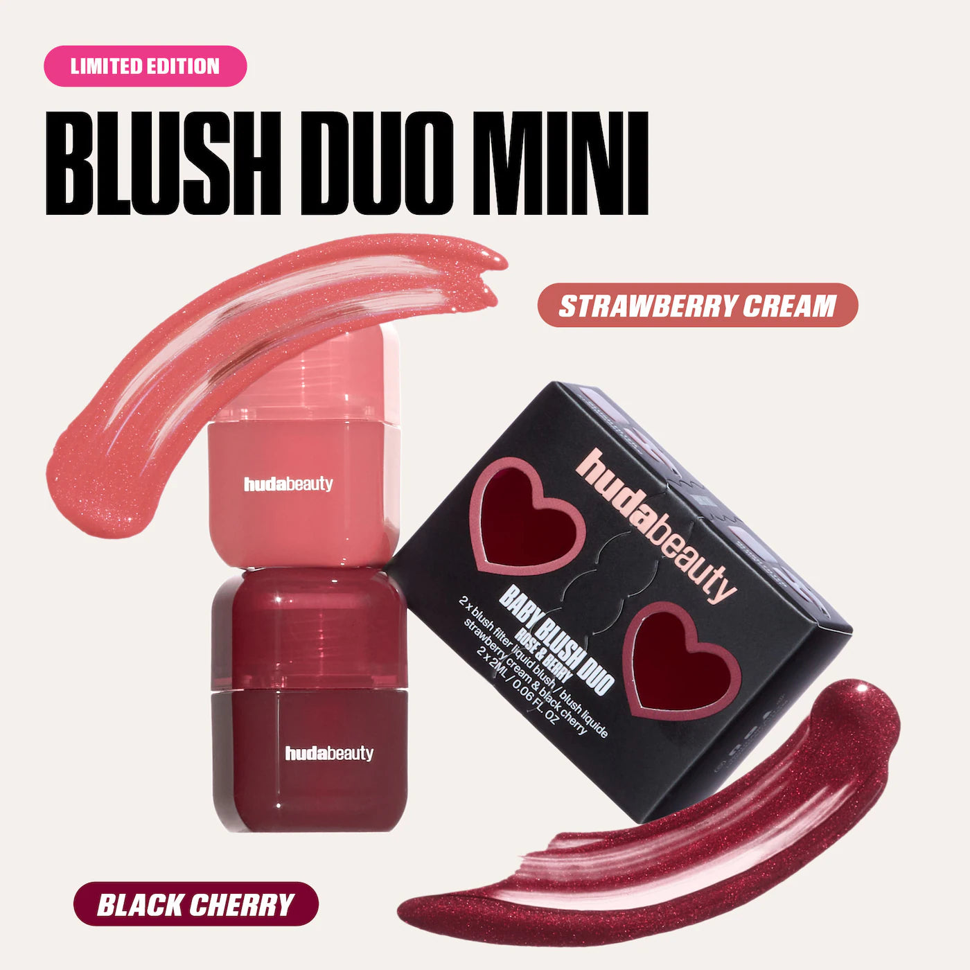 HUDA BEAUTY  Mini Baby Blush Duo Set *pre-order*